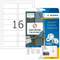 Herma ABLÖSBARE ETIKETTEN A4 25 88,9x33,8