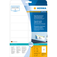 Herma Etiketten für Adressen ablösbar 99,1 x 42,3 mm weiss 25 Bl 300 Etik. LaserInkCopy