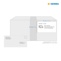 Herma Etiketten für Adressen ablösbar 99,1 x 67,7 mm weiss 25 Bl 200 Etik. LaserInkCopy