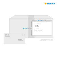 Herma Etiketten ablösbar 199,6 x 143,5 mm weiss 25 Bl 50 Etik. LaserInkCopy