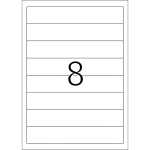 Herma Ordnerrückenschilder ablösbar 192 x 34 mm weiss 25 Bl 200 Etik.