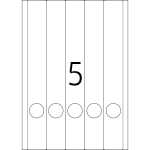 Herma Ordnerrückenschilder ablösbar 297 x 38 mm weiss 25 Bl 125 Etik.