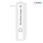 Herma Ordnerrückenschilder ablösbar 297 x 38 mm weiss 25 Bl 125 Etik.