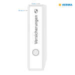 Herma Ordnerrückenschilder ablösbar 297 x 61 mm weiss 25 Bl 75 Etik.