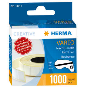 Klebespender Vario fest haftend 1000 Stück 12 x 13 mm Nachfüllpackung