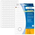 Ablösbare Vielzwecketiketten 8 x 12 mm, weiß, zur Handbeschriftung