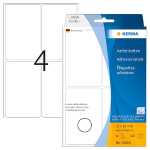 Ablösbare Vielzwecketiketten 52 x 82 mm, weiß, zur Handbeschriftung