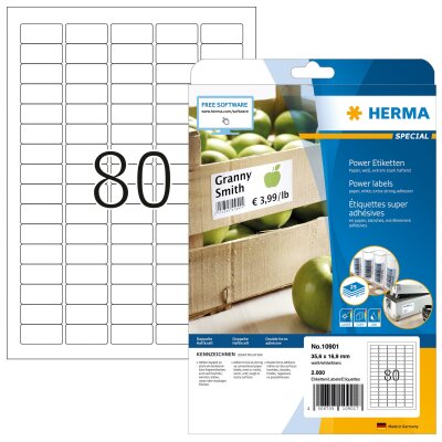 Herma POWER ETIKETTEN A4 25 35,6x16,9