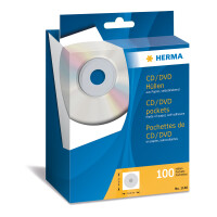 Herma CD-DVD Hülle Papier mit Sichtfenster 129 x 130 mm 100 Stück