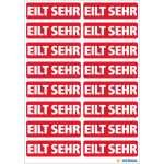Herma Textetiketten 12 x 40 mm EILT SEHR rot 320 Etik.