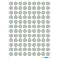 Herma Farbpunkte permanent haftend Ø 8 mm grau 540 Etik. Handbeschriftung