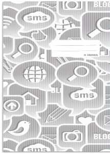 HERMA Heftschoner ´Social Icons´, DIN A4, aus PP, gelb