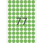 Etikett 13mm Farbpunkt grün 2464 Stück