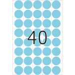 HERMA Markierungspunkt 19mm Papier blau 1.280 Etik./Pack.