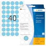 HERMA Markierungspunkt 19mm Papier blau 1.280 Etik./Pack.