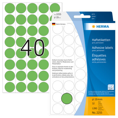 Herma BÜROPACKUNG VIELZWECKETIK. GRÜN Ø19