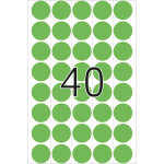 HERMA Markierungspunkt 19mm Papier grün 1.280 Etik./Pack.
