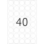 HERMA Verschlussetikett 19mm Folie transparent 640 Etik./Pack.