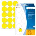 HERMA Markierungspunkt 32mm Papier gelb 480 Etik./Pack.