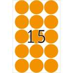 HERMA Markierungspunkt 32mm Papier leuchtorange 360 Etik./Pack.