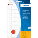 Herma Vielzwecketiketten permanent 12 x 18 mm rot 32 Bl...