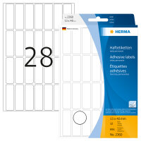 Herma Vielzwecketiketten permanent haftend 13 x 40 mm weiss 32 Bl 896 Etik. Handbeschriftung