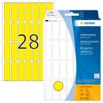 Herma Vielzwecketiketten permanent 13 x 40 mm gelb 32 Bl...