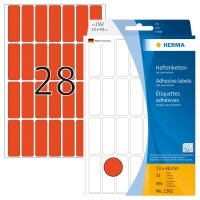 Herma Vielzwecketiketten permanent haftend 13 x 40 mm rot...