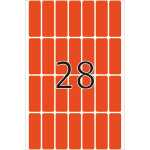 Vielzwecketikett 13x40mm rot 896 Stück