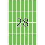 Herma Vielzwecketiketten permanent 13 x 40 mm grün 32 Bl 896 Etik.