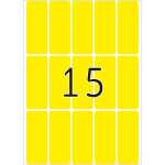 Herma Vielzwecketiketten permanent 20 x 50 mm gelb 32 Bl 480 Etik.