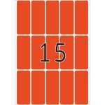 Herma Vielzwecketiketten permanent 20 x 50 mm rot 32 Bl 480 Etik.