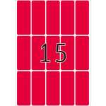 Herma Vielzwecketiketten permanent 20 x 50 mm leuchtrot 24 Bl 360 Etik