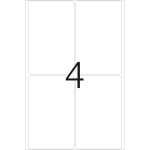 Herma Vielzwecketiketten permanent 52 x 82 mm weiss 32 Bl 128 Etik.