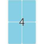 Herma Vielzwecketiketten permanent 52 x 82 mm blau 32 Bl 128 Etik.