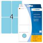 Herma Vielzwecketiketten permanent 52 x 82 mm blau 32 Bl 128 Etik.