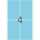 Herma Vielzwecketiketten permanent 52 x 82 mm blau 32 Bl 128 Etik.