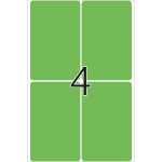 Herma Vielzwecketiketten permanent 52 x 82 mm grün 32 Bl 128 Etik.
