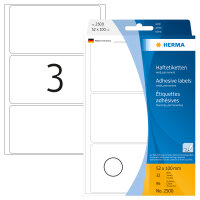 Herma Vielzwecketiketten permanent haftend 52 x 100 mm weiss 32 Bl 96 Etik. Handbeschriftung