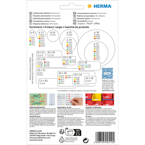 Herma Etiketten für Schmuck permanent 49 x 10 mm weiss 24 Bl 576 Etik.