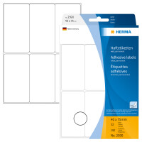 Herma Vielzwecketiketten permanent haftend 40 x 75 mm weiss 32 Bl 192 Etik. Handbeschriftung