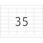 Etikett DP1 12x30mm weiss 10000 Et Blattgr. 160x120mm 287 Bl 35 Et Bl