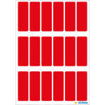 Herma Vielzwecketiketten permanent 12 x 34 mm rot 90 Etik.