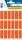 Herma Vielzwecketiketten permanent 12 x 34 mm rot 90 Etik.