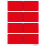 Herma Vielzwecketiketten permanent 25 x 40 mm rot 40 Etik.