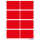 Herma Vielzwecketiketten permanent 25 x 40 mm rot 40 Etik.