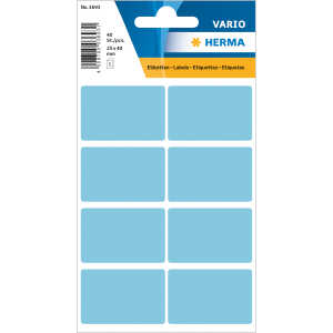 Herma Vielzwecketiketten permanent haftend 25 x 40 mm blau 40 Etik.