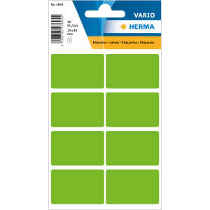 Herma Vielzwecketiketten permanent haftend 25 x 40 mm grün 40 Etik.