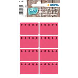 Tiefkühletiketten -Eiskristalle- rot 26x40 mm