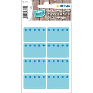 Tiefkühletiketten -Eiskristalle- blau 26x40 mm